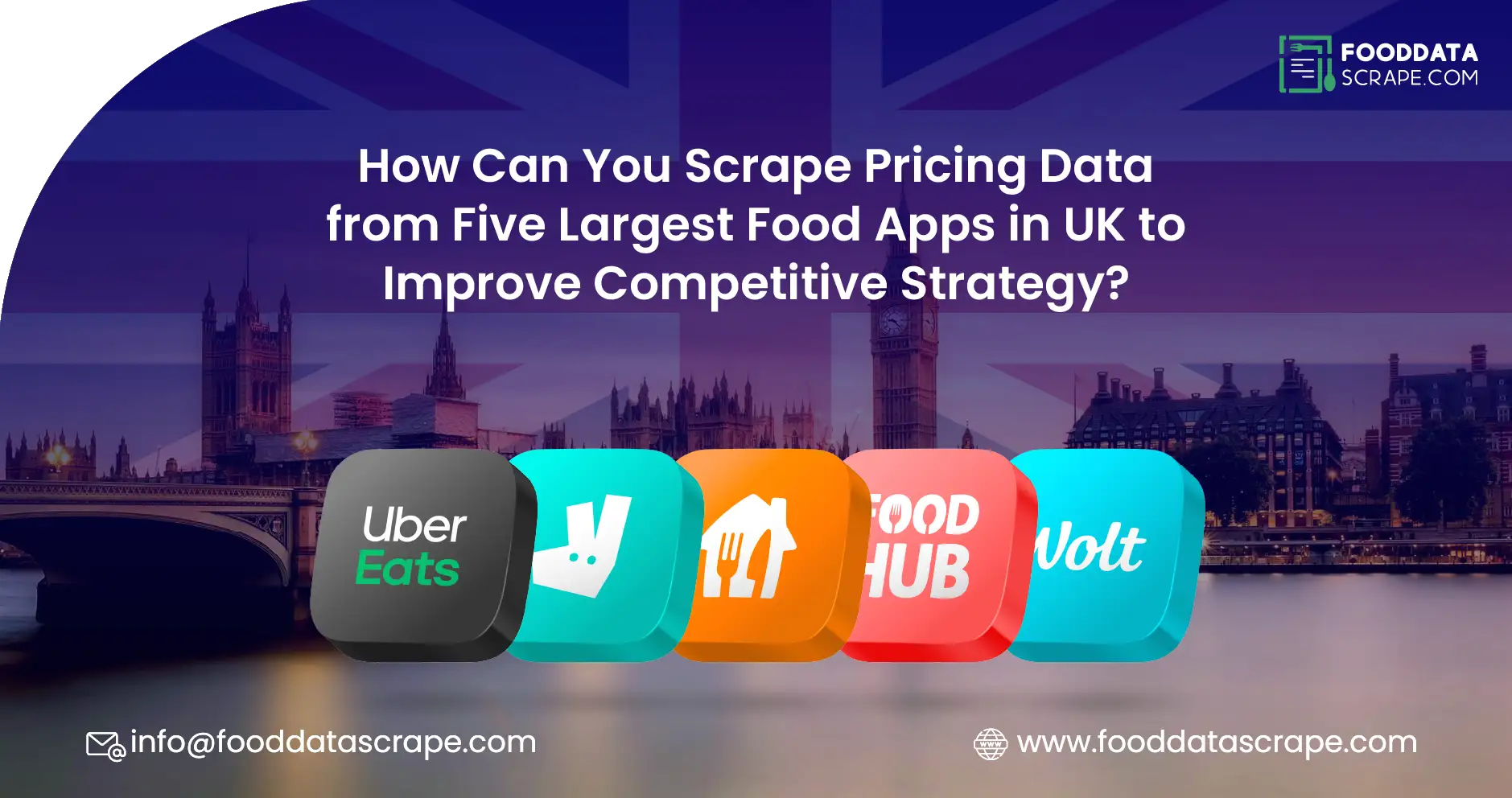 How Can You Scrape Pricing Data from Five Largest Food Apps in UK to Improve Competitive Strategy?
